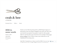 Tablet Screenshot of crabandbee.com